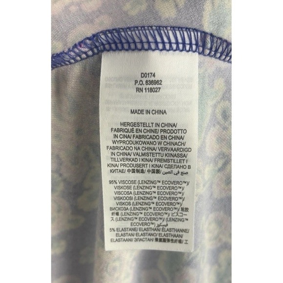 Boden Saskia Wrap Dress 14 Blue Medallion Floral Midi Ruffle Boho Cottagecore - Picture 7 of 16